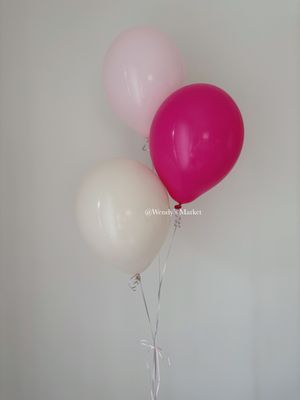 3 x Latex Helium Balloons