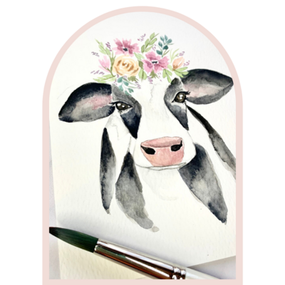 Watercolour cow class