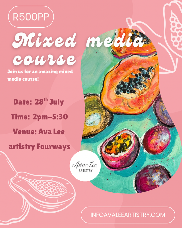 Mixed media course (Fruit theme)