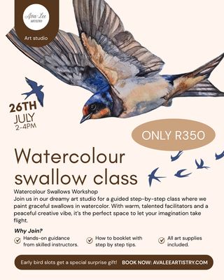Watercolour swallow class
