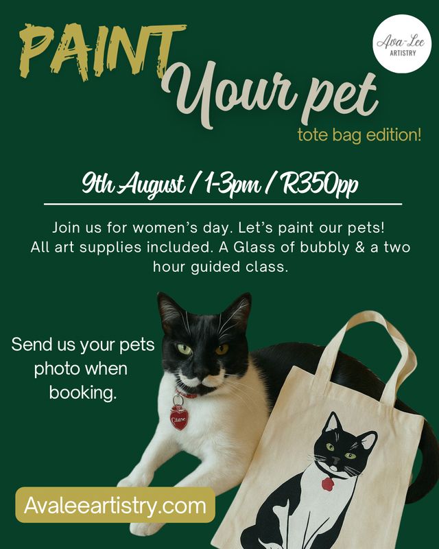 Paint your pet tote bag edition.