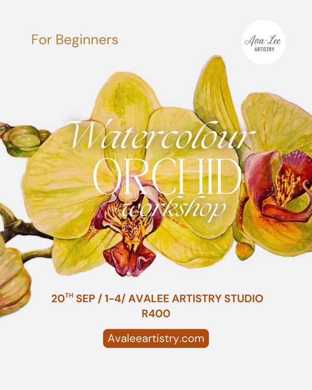 Watercolor orchid class
