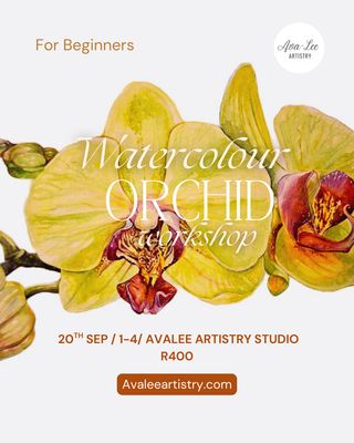 Watercolor orchid class