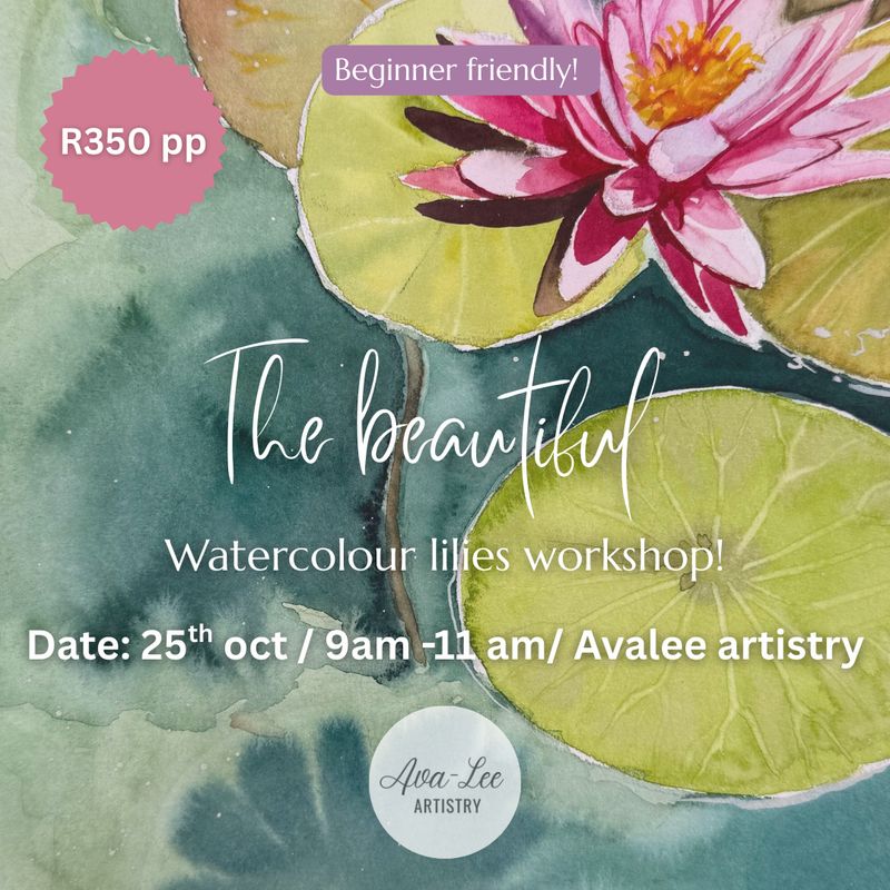 Watercolour water lilies