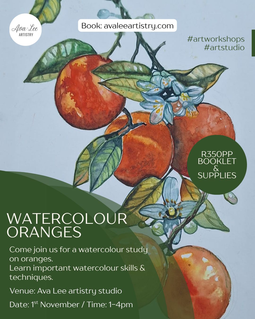 Watercolour oranges