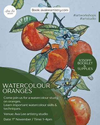 Watercolour oranges