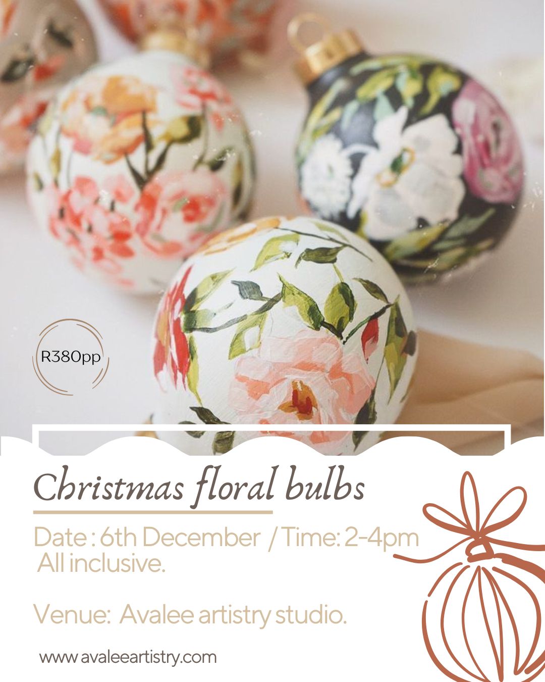 Christmas bulb workshop