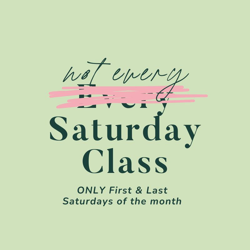 Not every Saturday Art Class