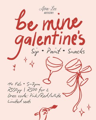 Be Mine Galentine’s – Sip &amp; Paint Night