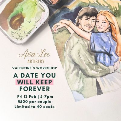 Valentine’s Couples Illustration Date Night
