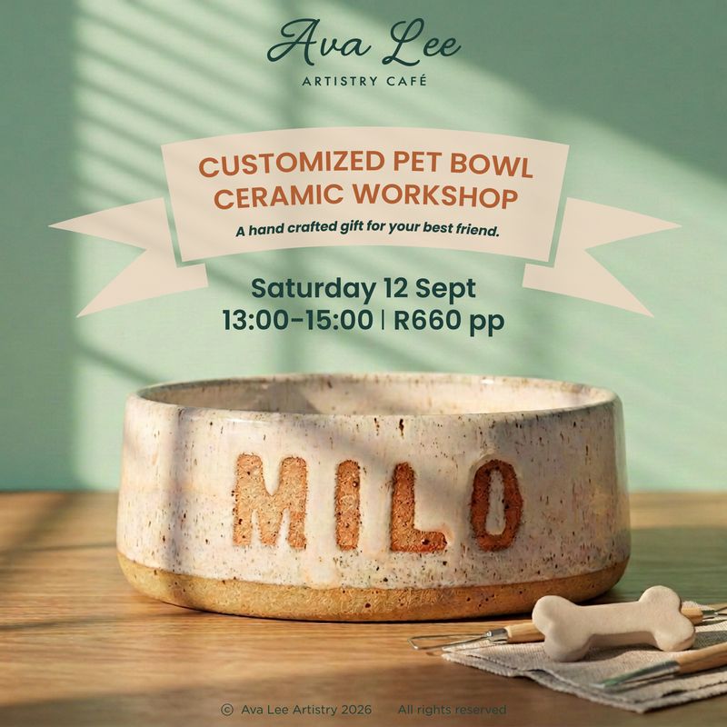 Customized pet bowl pottery workshop