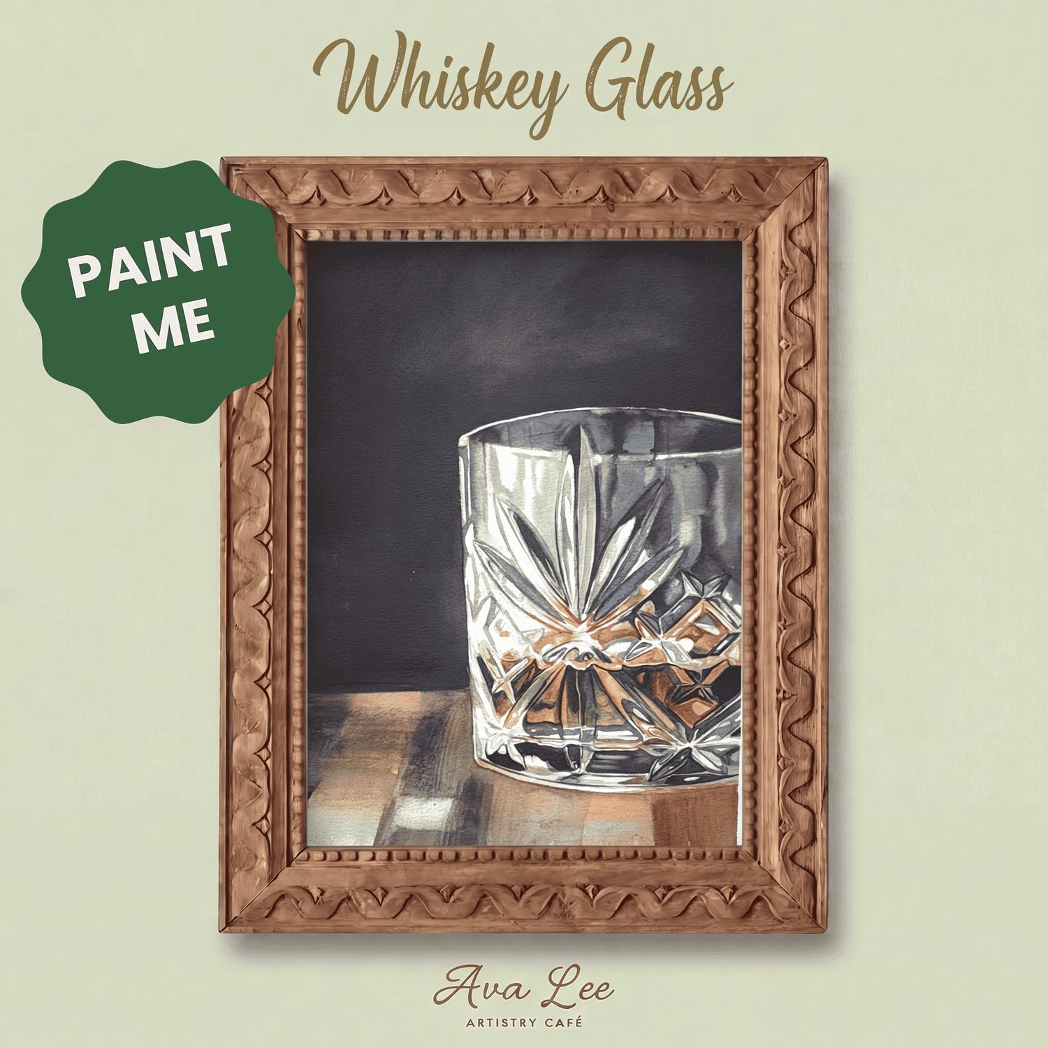 Aperitif Watercolour - Whiskey glass