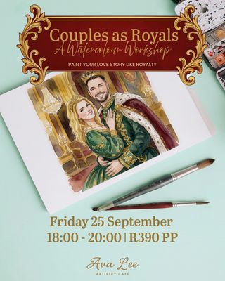 Couples as royals watercolour workshop
