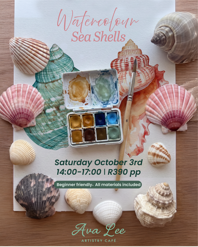 Watercolour Sea Shells Workshop