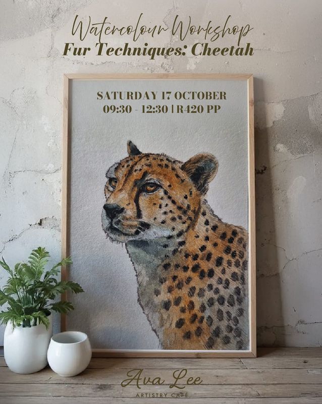 Watecolour cheetah workshop