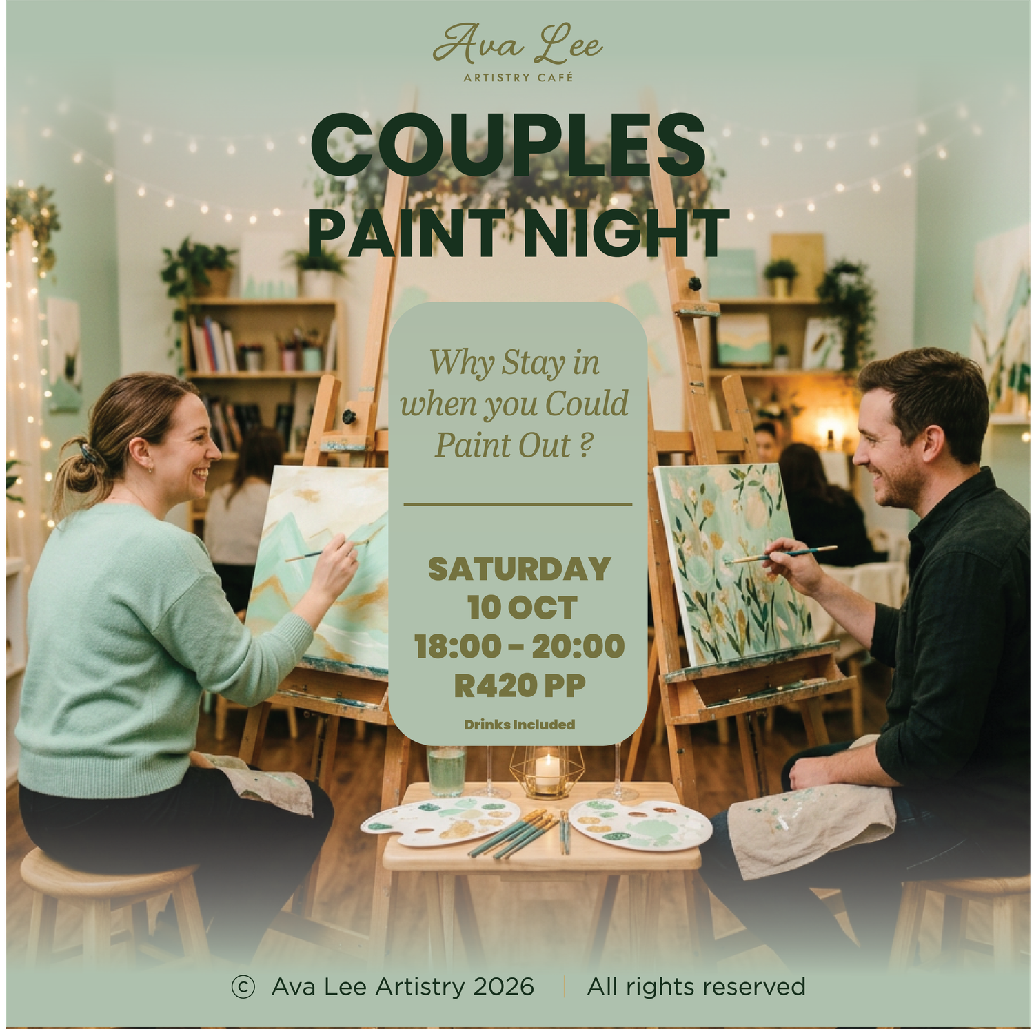 Couples paint night