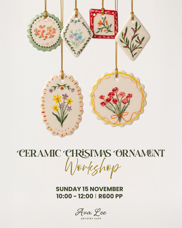 Ceramic Christmas ornament workshop