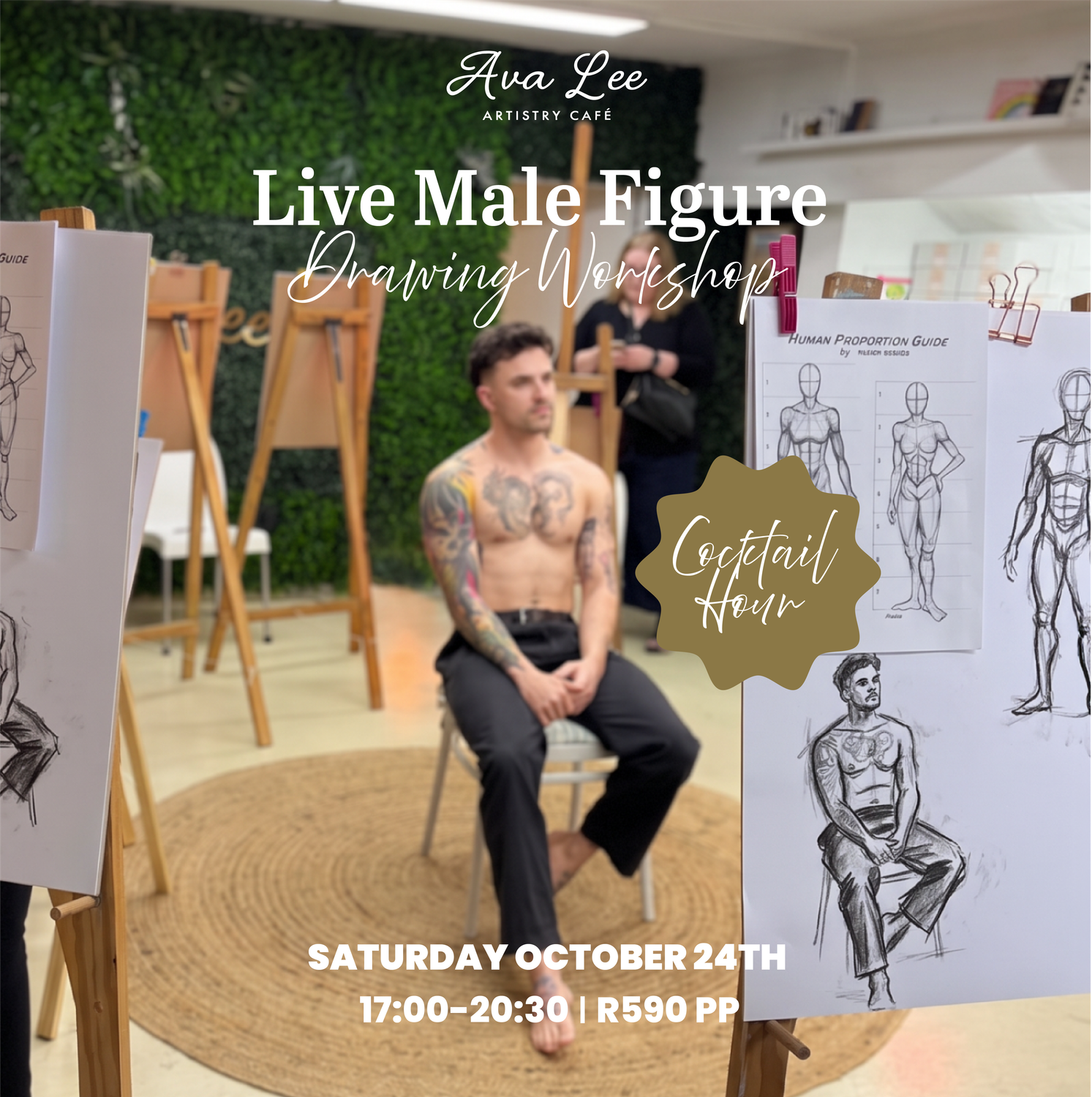 Live Male Figure Drawing Workshop