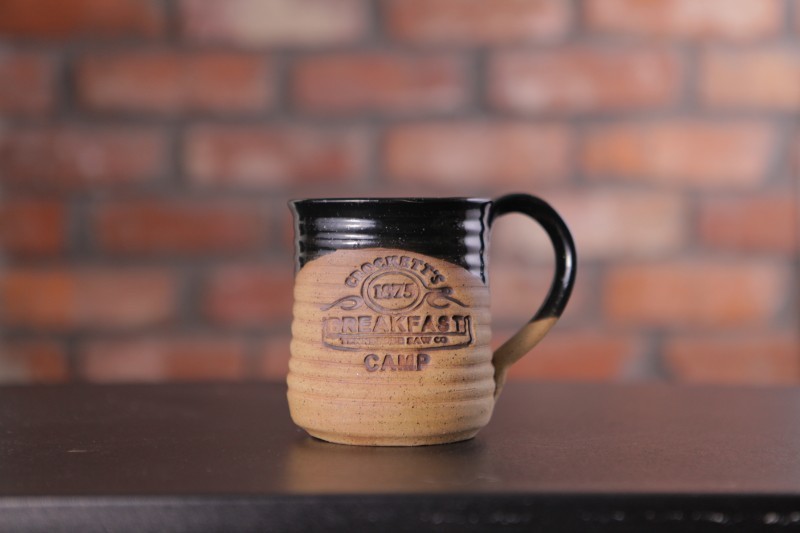 Crockett's Breakfast Camp Pottery Mug