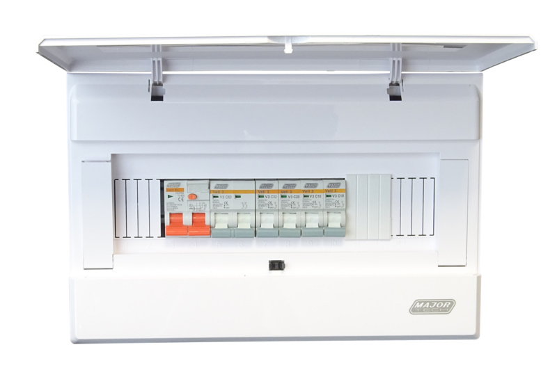 Assembled 14 Way Distribution Board (Surface Mount) ESS