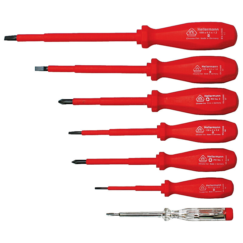 INSSET Insulated Screwdriver Set 1000V AC / 1500V DC
