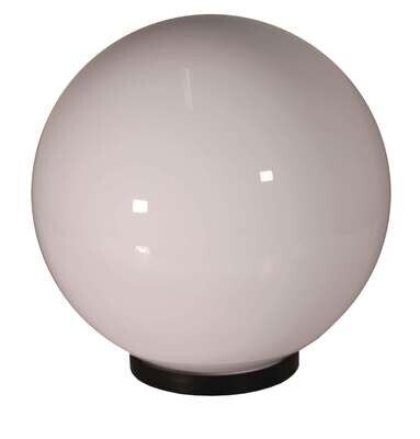 Sphere 350mm Opal + Black Gallery E27 Lamp Holder (1/Pkt)