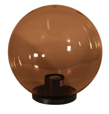 Sphere 350mm Smoke + Black Gallery E27 Lamp Holder (1/Pkt)