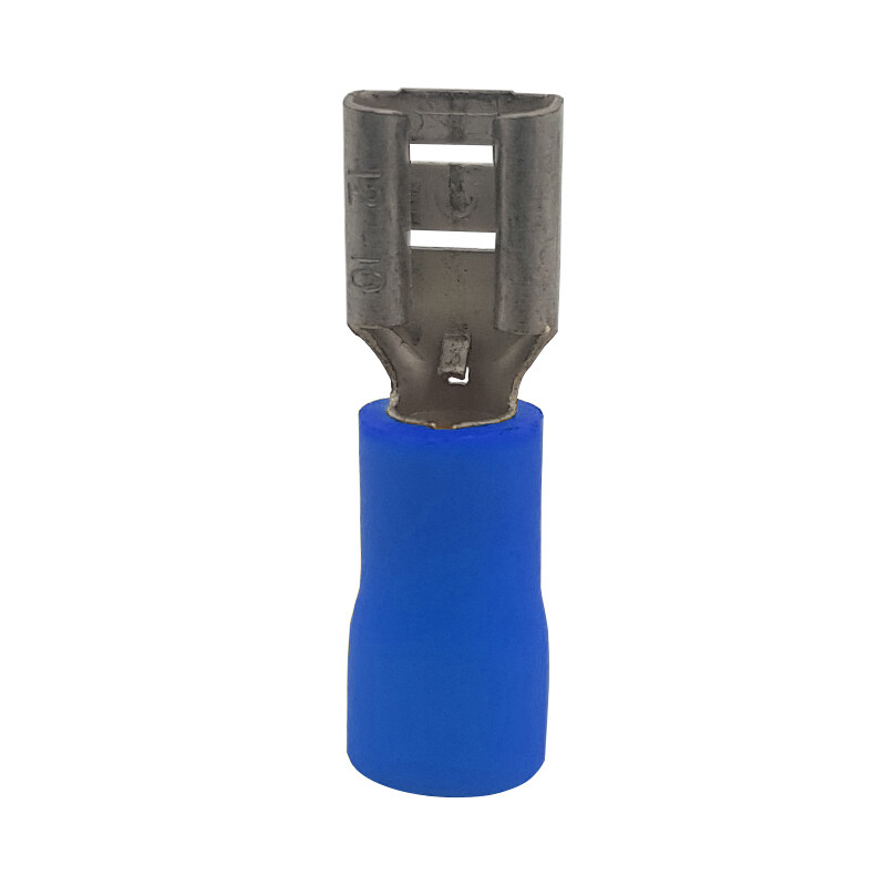 Pre-Ins Female Disconnector 6.6x7.3mm - Blue (100/Pkt)