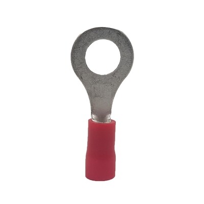 Pre-Insulated Ring Terminal 10.0mm - Red (100/Pkt)