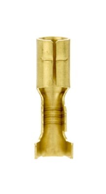 Uninsulated Brass Open Barrel Bullet Female - 3.95mm (100/Pkt)