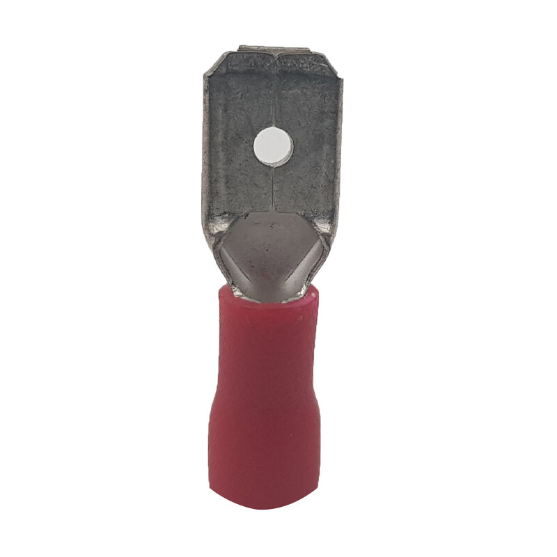 Pre-Ins TwinGrip Male Disc 6.35x7.7mm - Red (100/Pkt)