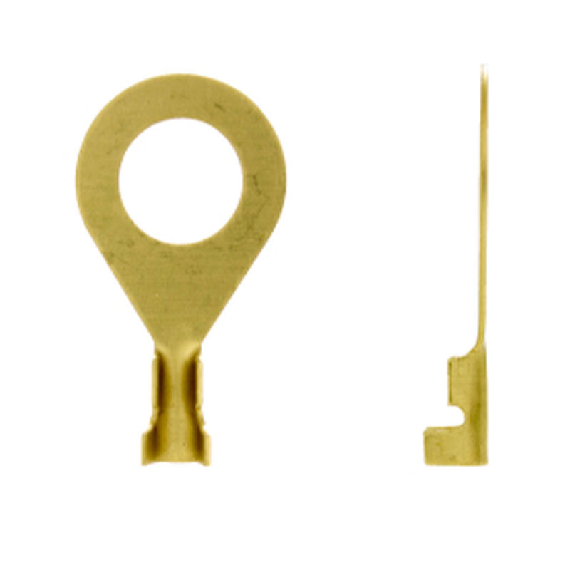 Uninsulated Brass Open Barrel Ring Lug - 8mm (100/Pkt)