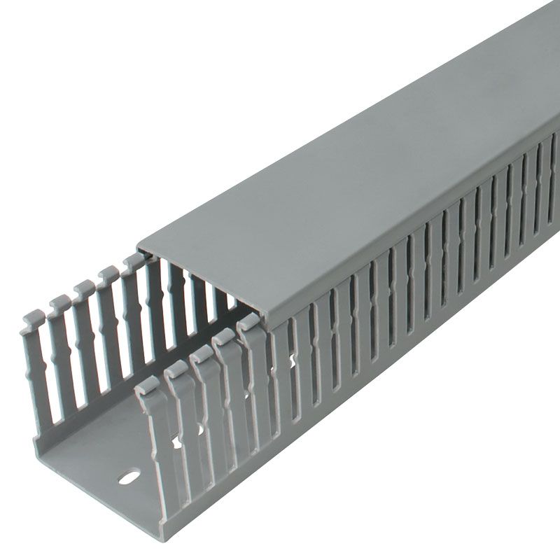 Slotted Trunking 80mmx60mmx2m - Grey (1/Pkt)