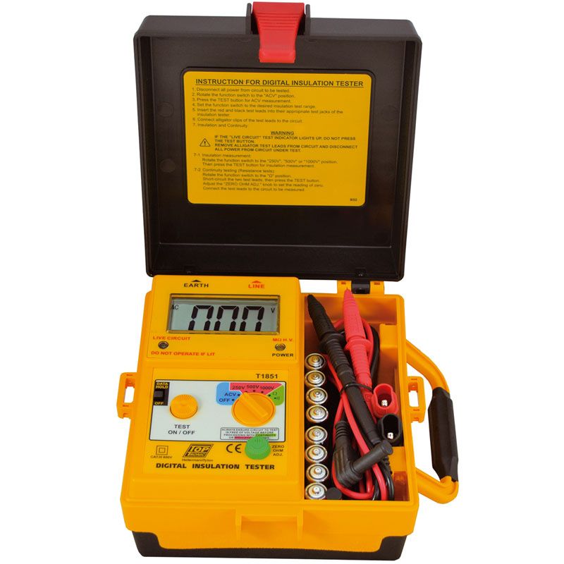 T1851 - Digital Insulation Tester 1000V