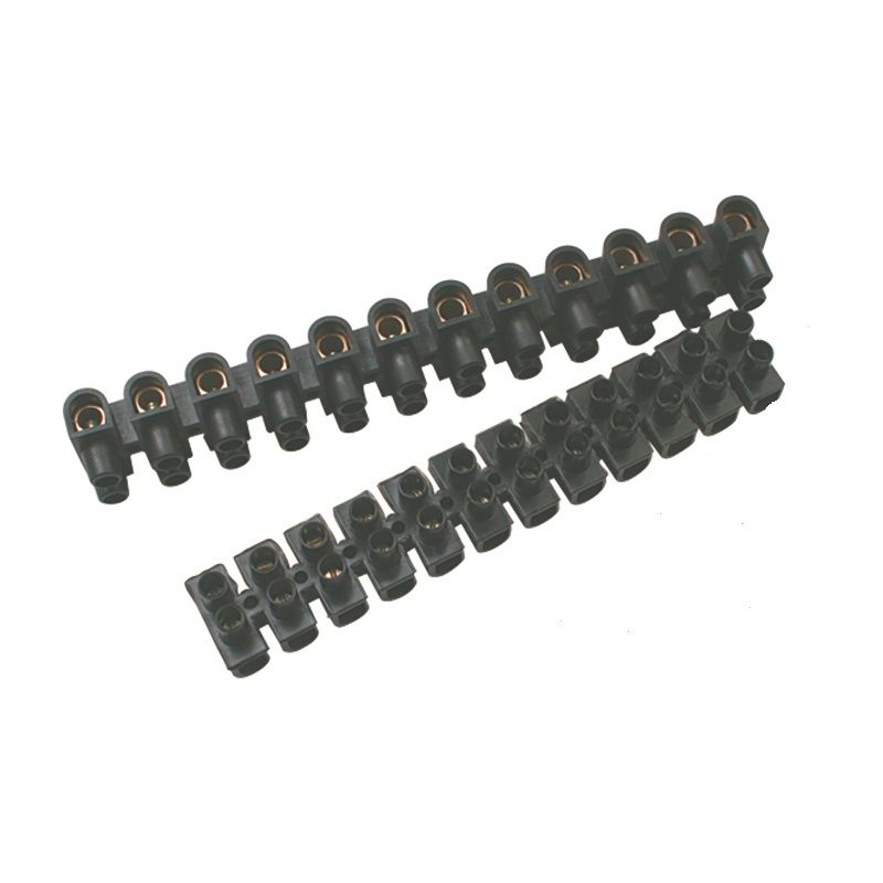 Connector Strips 30 Amp Black (10/Pkt)