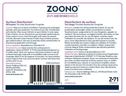 Zoono Microbe Shield 1 Liter Zoono Microbe Shield 1 Liter