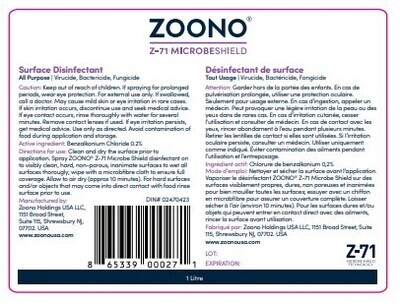 Zoono Microbe Shield 1 Liter