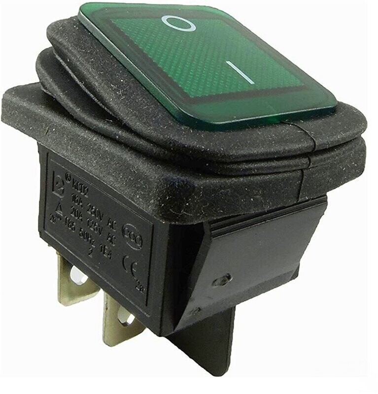 Wasserdichte Wippschalter 2-pol (4 Pin) EIN-AUS 250V 16A Wasserdichte Wippschalter 2-pol (4 Pin) EIN-AUS 250V 16A