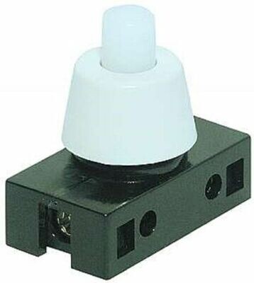 Druckschalter für Lampen mit schraubbare Kontakte 250V 2A Weiß