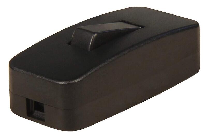 ETT intermediate cord switch, 1 pole, 4 A, 250 V ~ black or white ETT intermediate cord switch, 1 pole, 4 A, 250 V ~ black or white