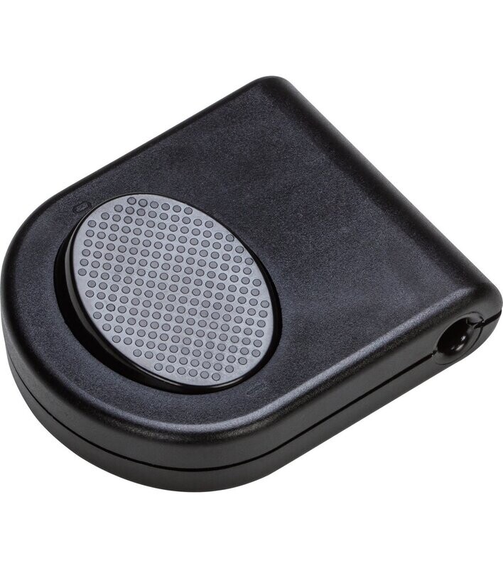 Foot switch, 3-pole, 250V, 3A, both wires are switched, screw contacts, black