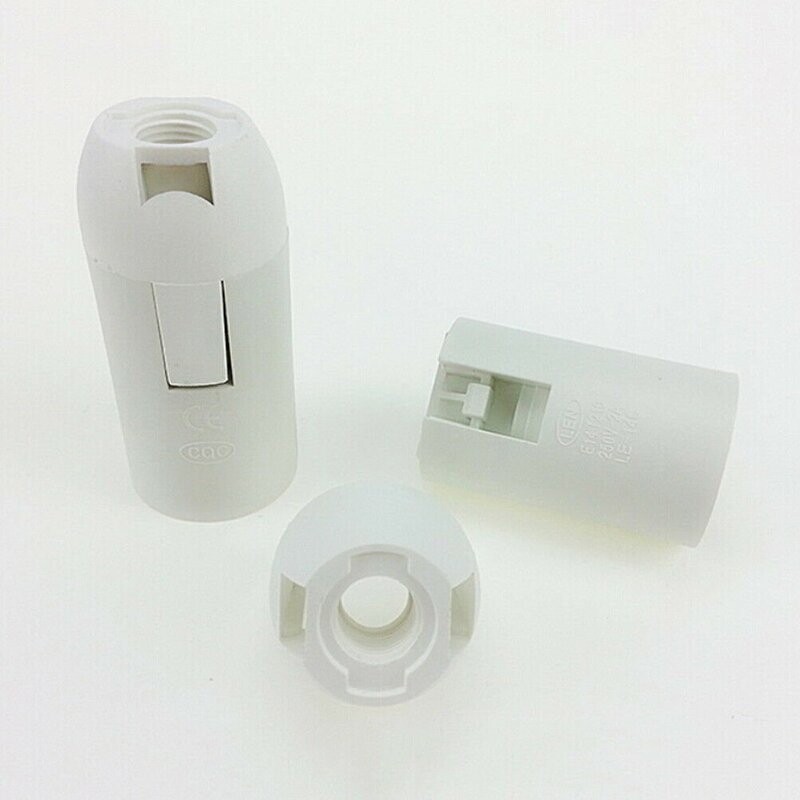 Insulating socket, smooth jacket, E14, white Insulating socket, smooth jacket, E14, white