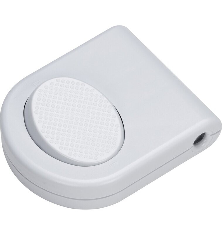 Foot switch, 3-pole, 250V, 3A, both wires are switched, screw contacts, white