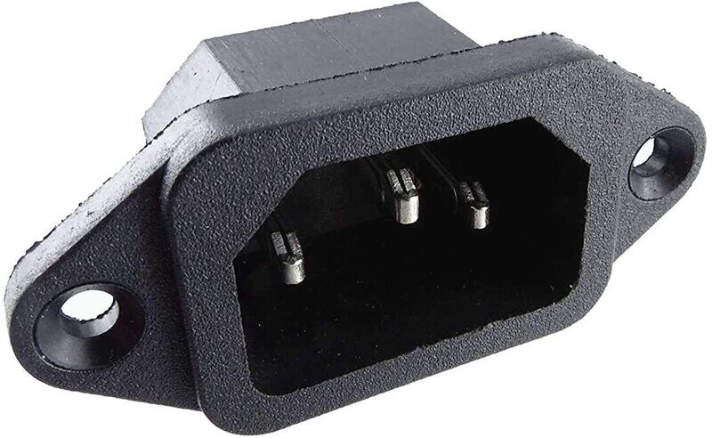 IEC connector plug C-14, IEC 60320 IEC built-in connector 250V AC 10A IEC connector plug C-14, IEC 60320 IEC built-in connector 250V AC 10A