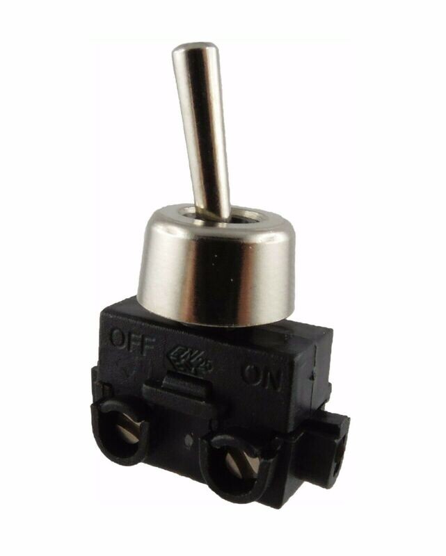 Lamp toggle switch On / Off with metal fastening nut 250V 2A Lamp toggle switch On / Off with metal fastening nut 250V 2A