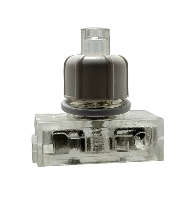 Built-in pressure switch with plug connection for lamps 250V 2A Transparent Built-in pressure switch with plug connection for lamps 250V 2A Transparent