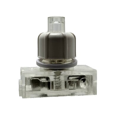 Einbau Druckschalter mit Steckanschluss für Lampen 250V 2A Transparent