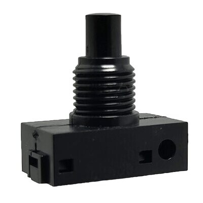 Einbau Ersatz-Druckschalter mit Steckanschluss für Lampen oder Fußschalter 250V 2A schwarz