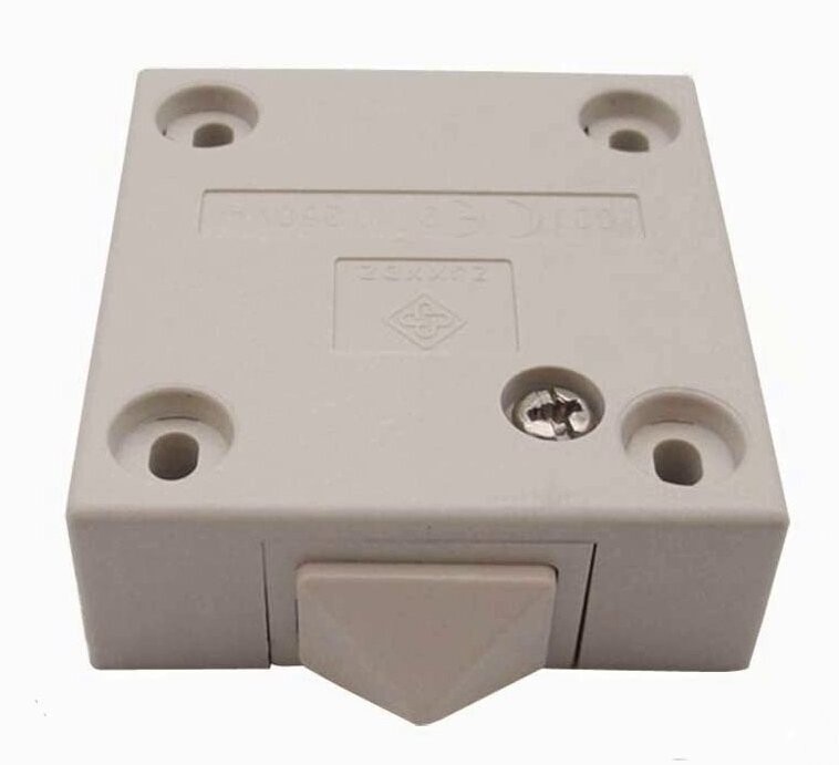 Door contact switch, 2-pin 2 A, 250 V ~, door switch, cabinet switch cream Door contact switch, 2-pin 2 A, 250 V ~, door switch, cabinet switch cream