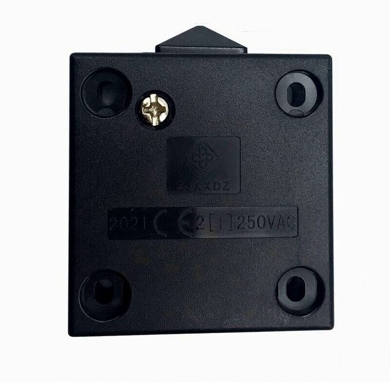 Door contact switch, 2-pin 2 A, 250 V ~, door switch, cabinet switch black Door contact switch, 2-pin 2 A, 250 V ~, door switch, cabinet switch black